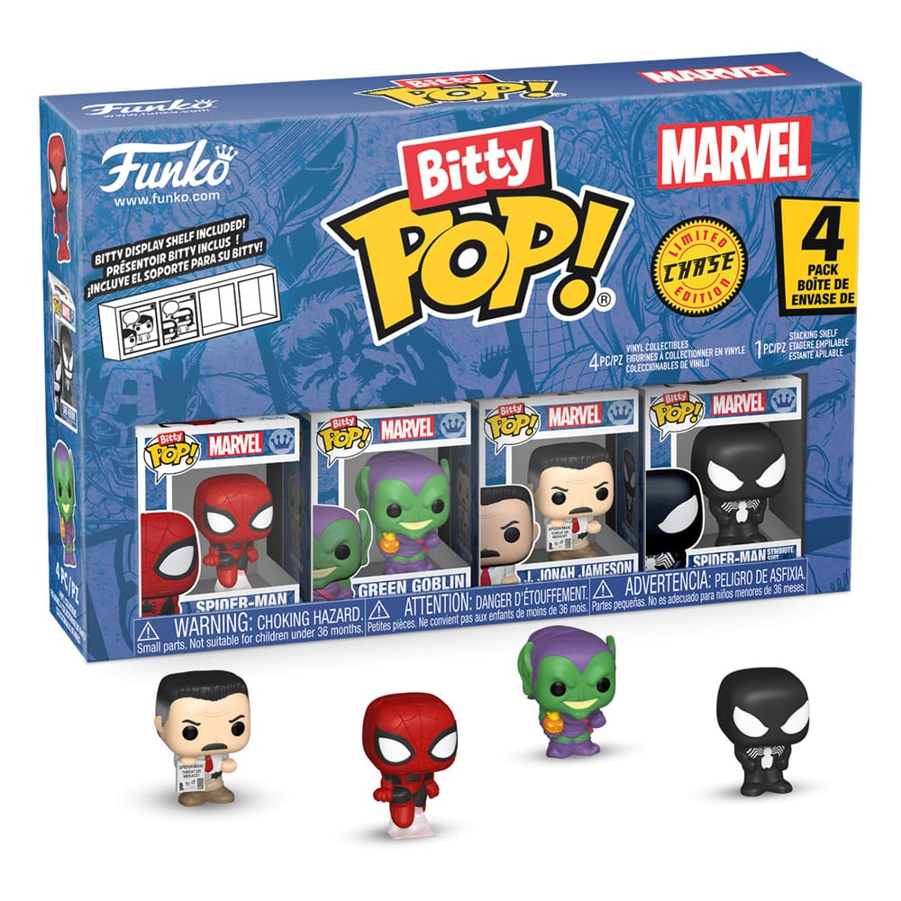 Funko Bitty POP: Marvel Spider-man - Spider-man / Green goblin / J. Jonah Jameson