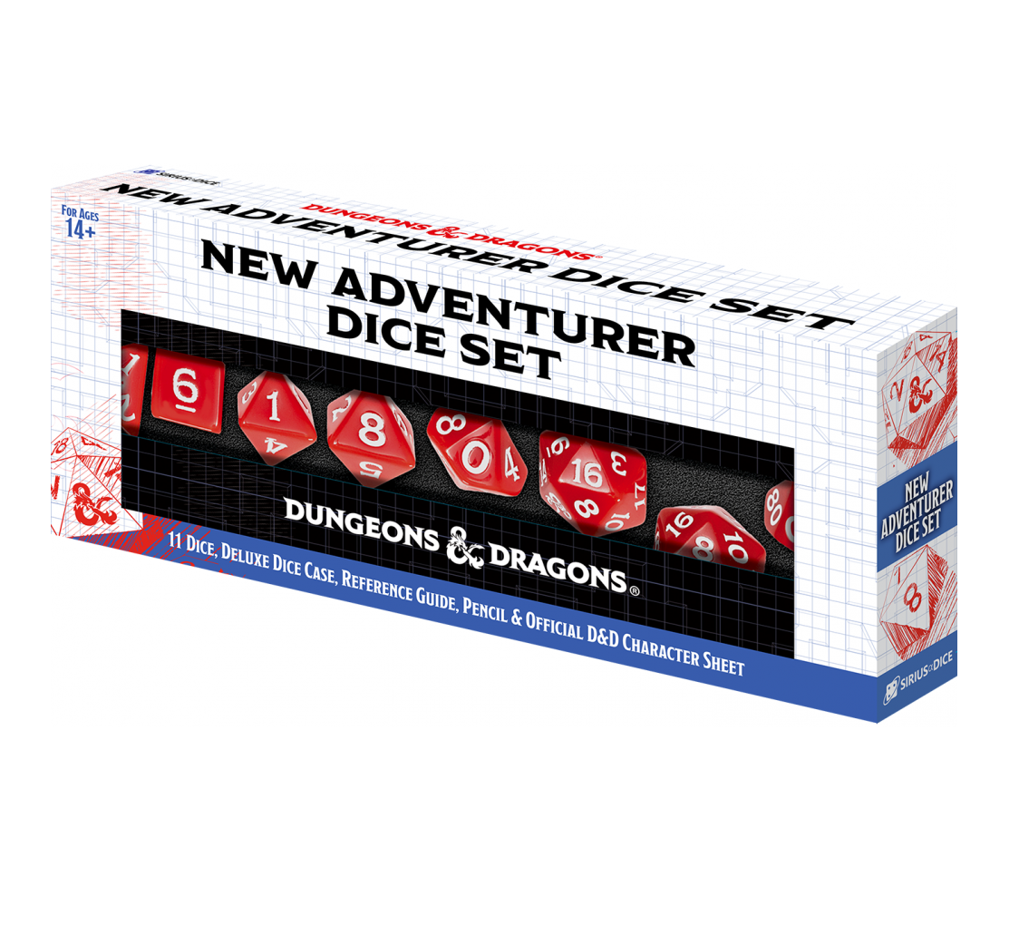 Dungeons & Dragons Sirius Dice - New Adventurer Set - Red Dice (11)