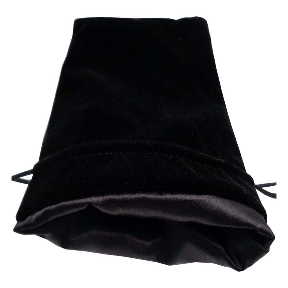 Vrecko na kocky - FanRoll Dice Bag Velvet Black with Black Satin Large