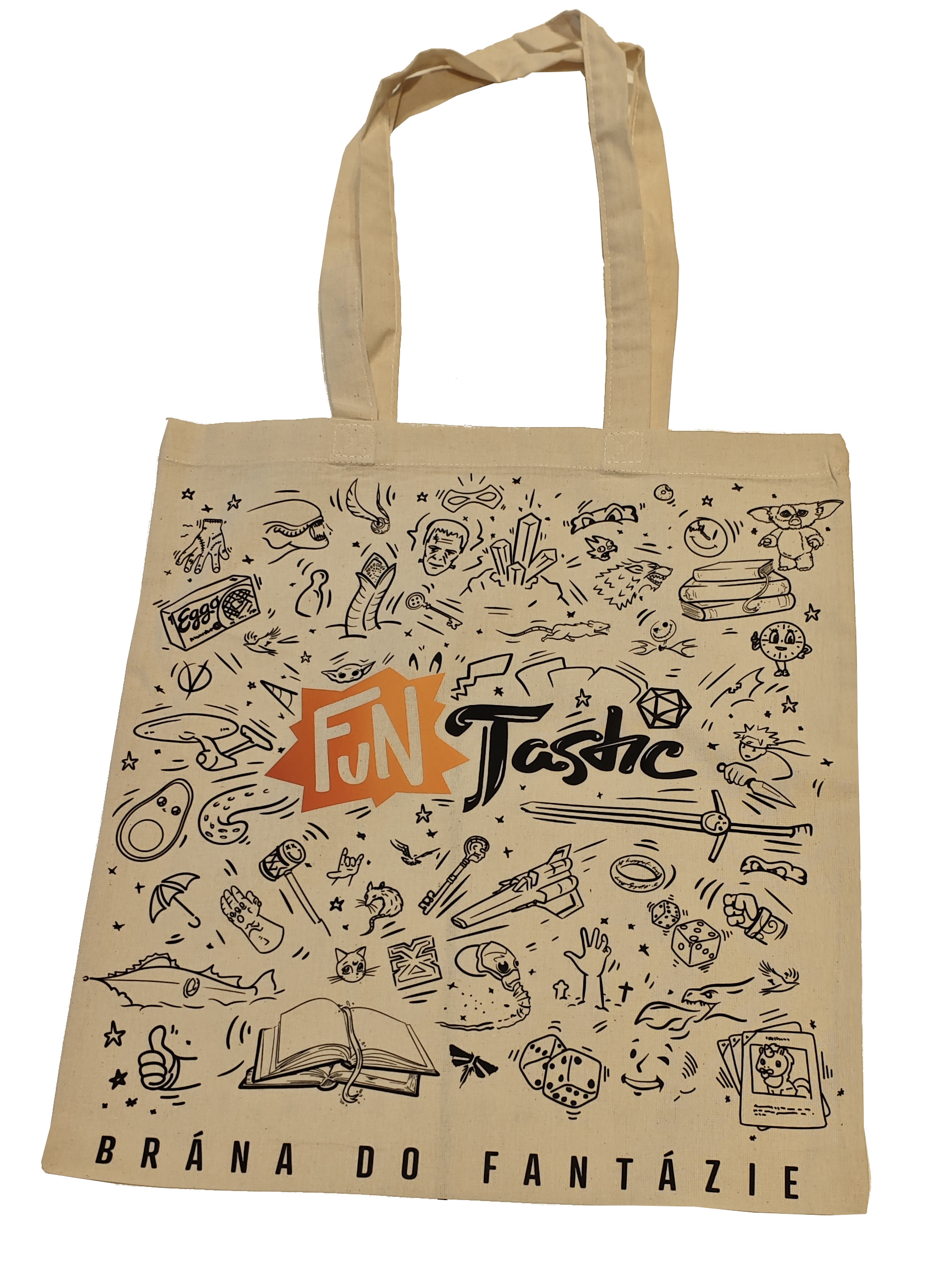 Taška plátená FUNTASTIC 2025 - natural