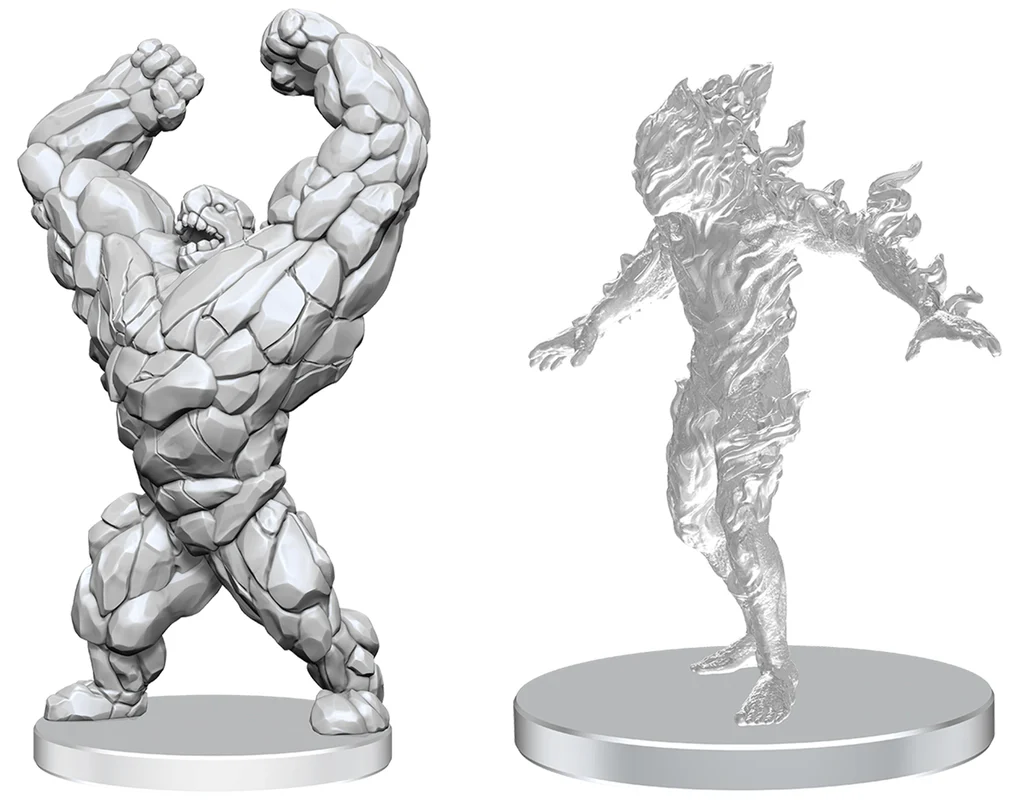 Pathfinder Miniatures - Living Landslide & Living Wildfire 