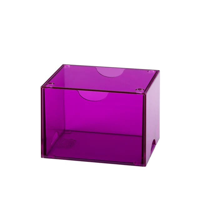 Krabička Dragon Shield Strongbox - CLEAR PURPLE