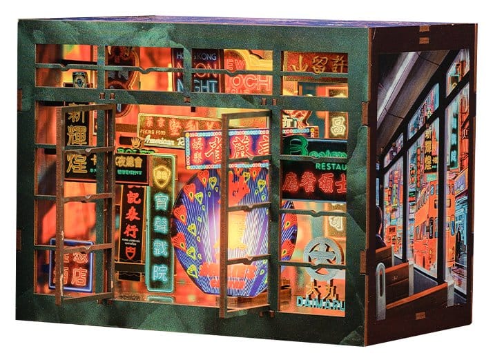 Book Nook Hong Kong Neon Light 13 x 17cm (3D Puzzle)
