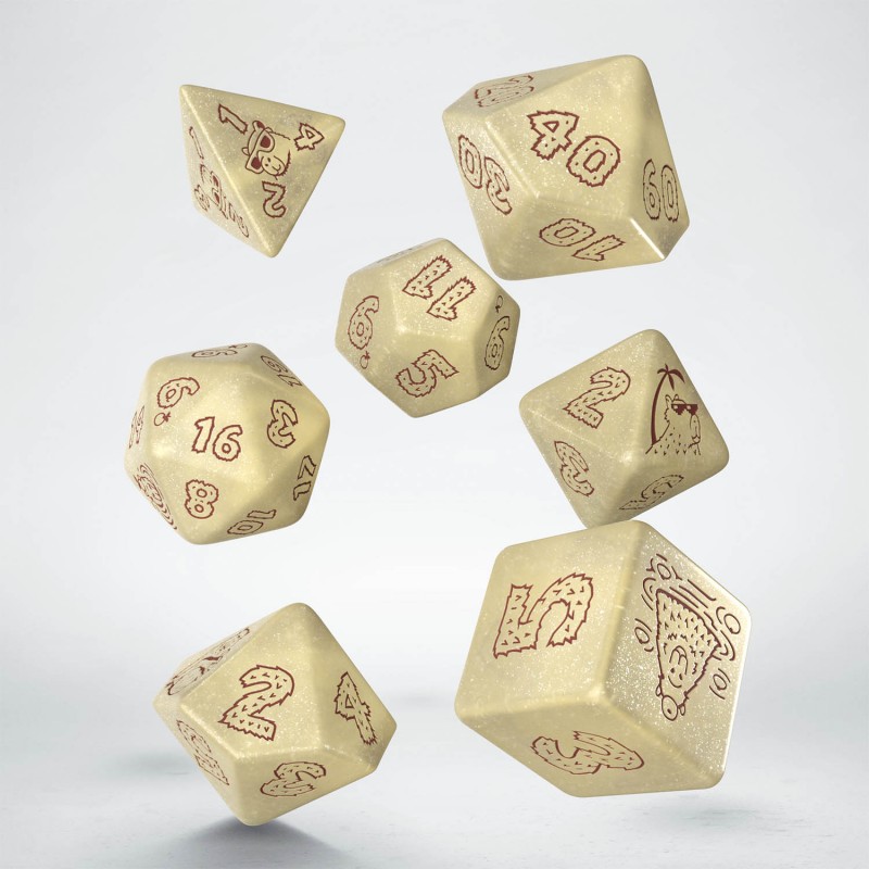 Kocka Set (7) QW Capybara Dice Set: Sleepie