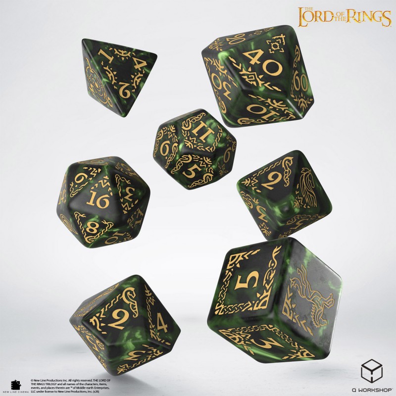 Kocka Set (7) QW Lord of the Rings Dice Set - Rohan