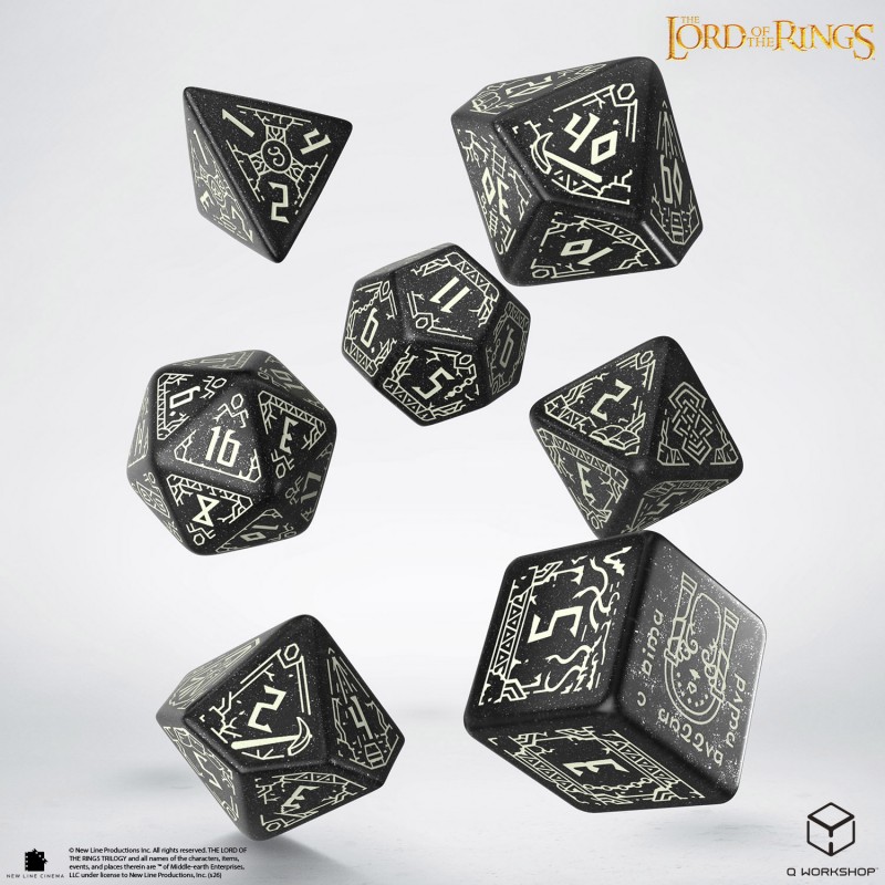 Kocka Set (7) QW Lord of the Rings Dice Set - Moria