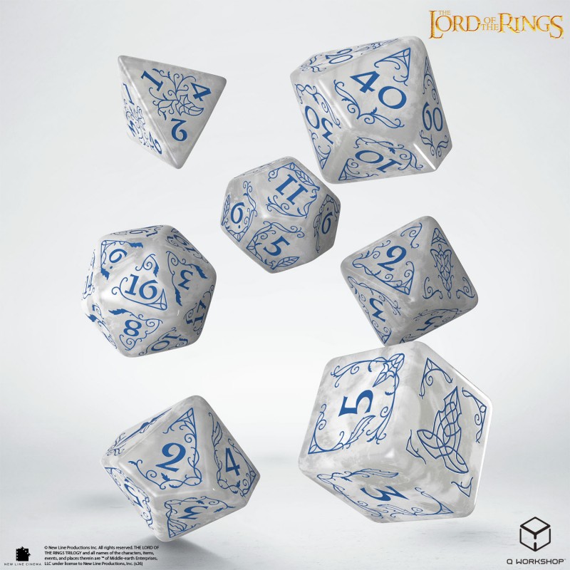 Kocka Set (7) QW Lord of the Rings Dice Set - Rivendell Stone