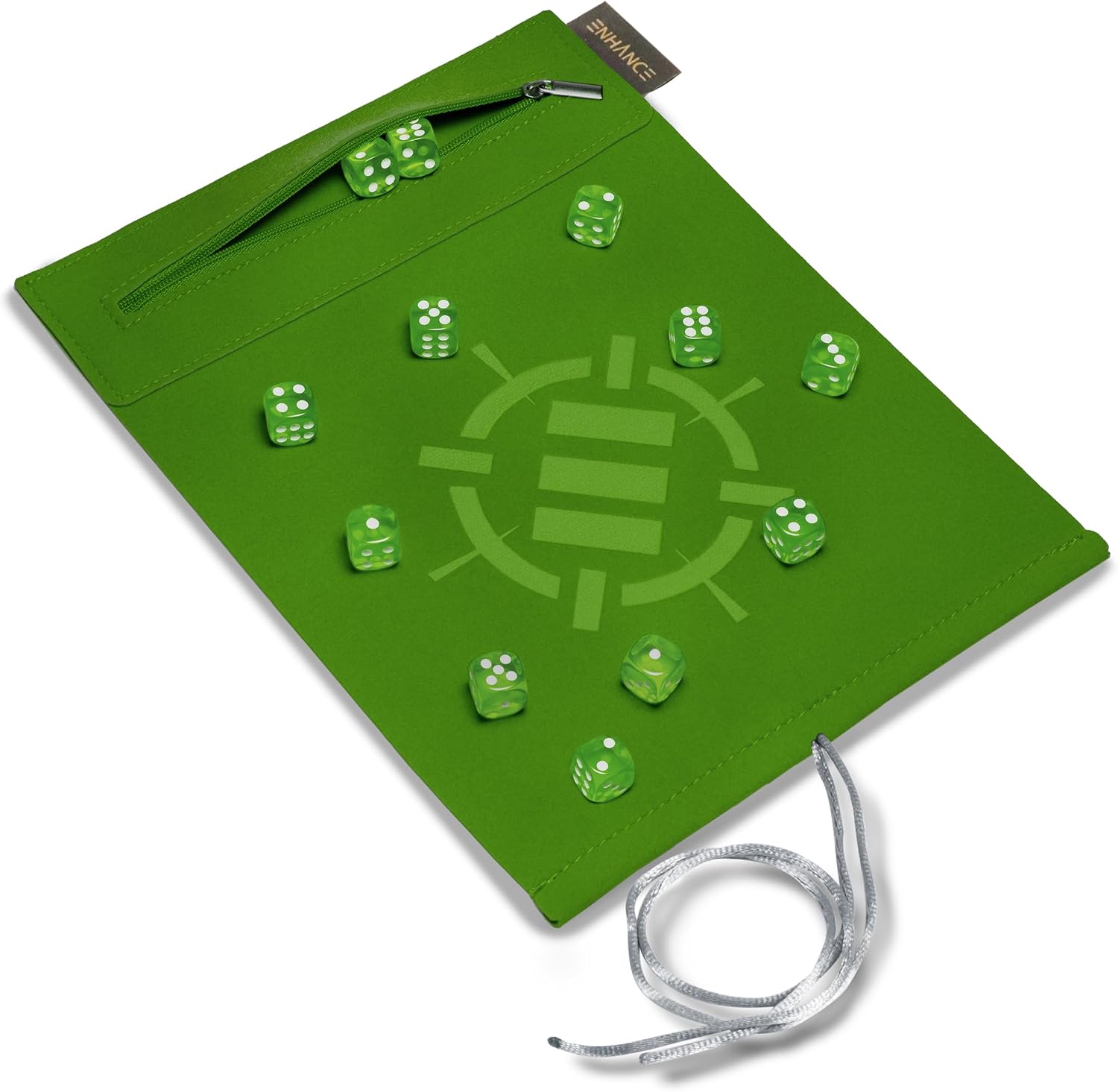 Roll on a Scrol Dice Set (12) - ENHANCE - Green