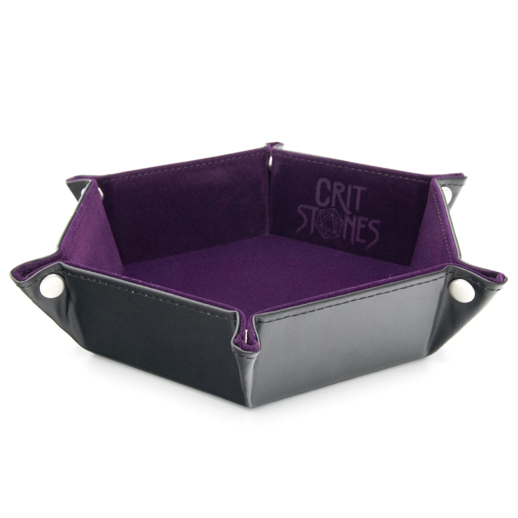 Tácka na hádzanie - GlassStaff CritStones Foldable Dice Tray - Purple