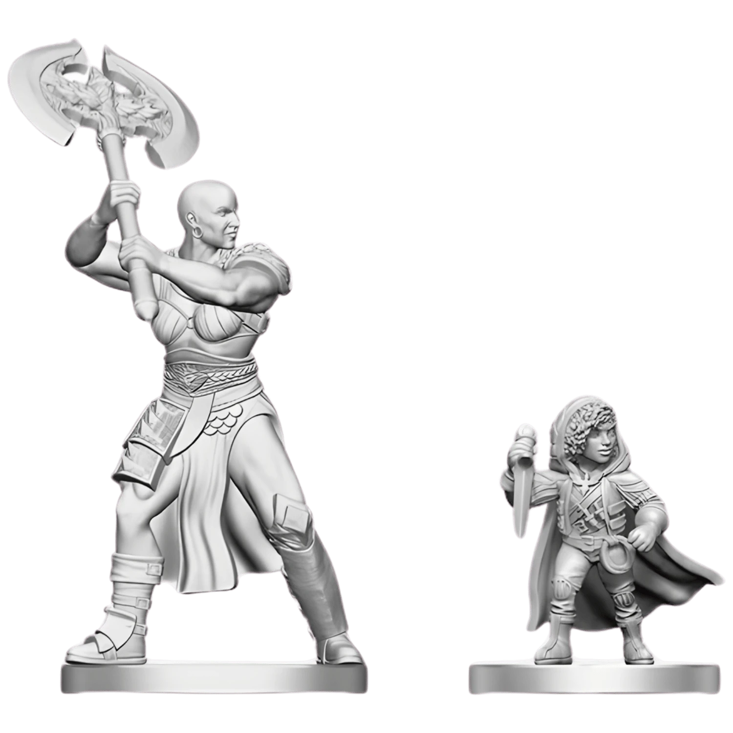 Dungeons & Dragons Nolzur's Marvelous Miniatures  - Goliath Barbarian & Halfling Rogue