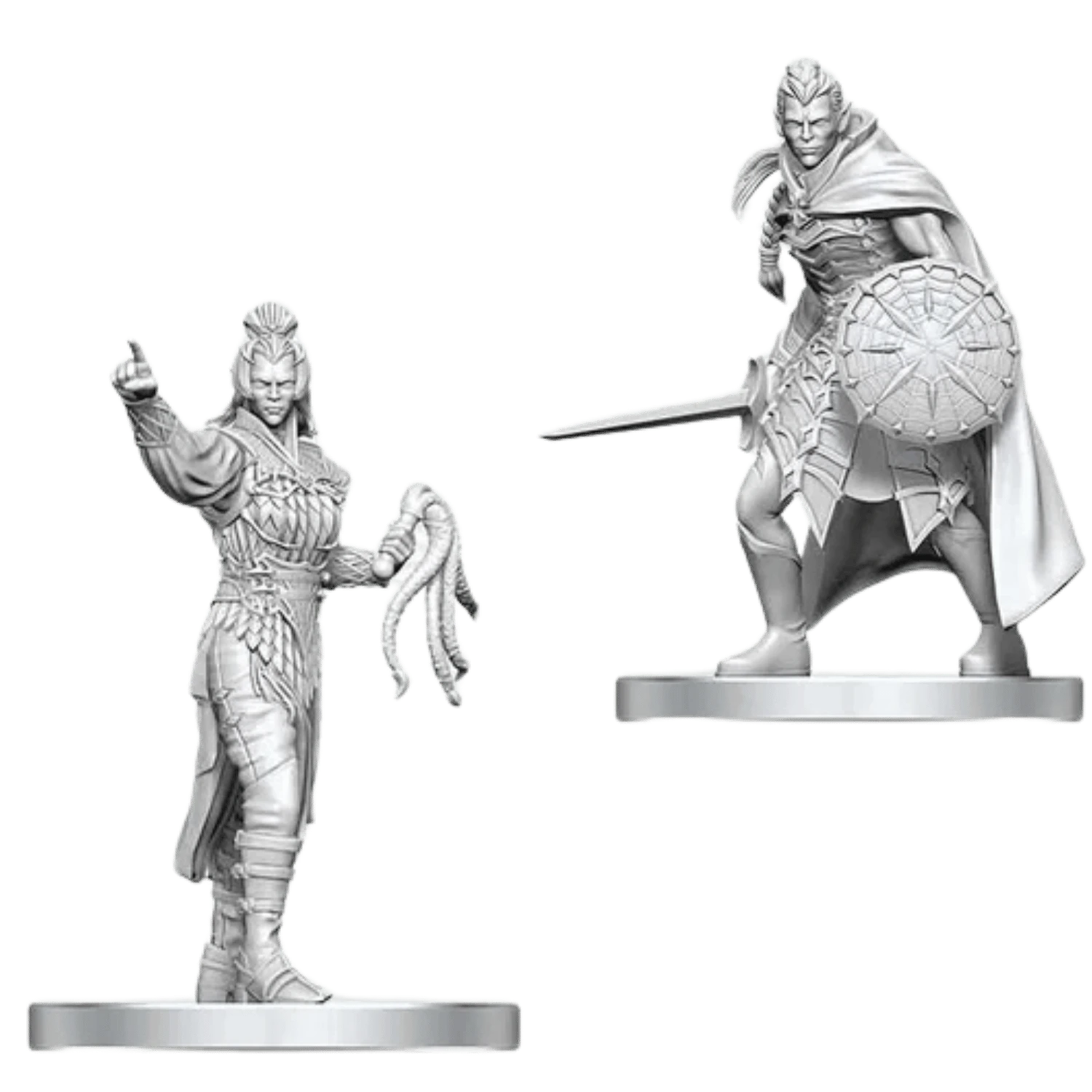 Dungeons & Dragons Nolzur's Marvelous Miniatures - Drow Elite Warrior & Drow Priestess