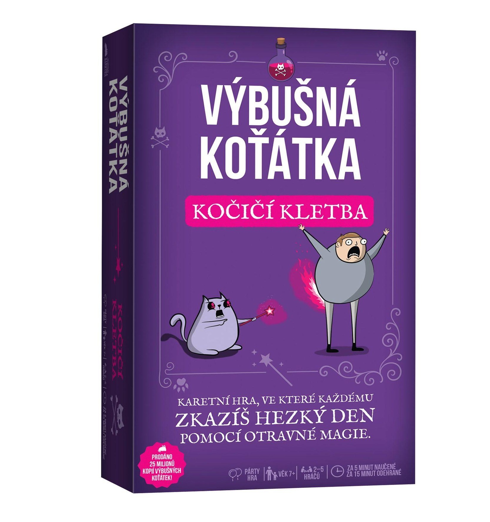 Výbušná koťátka: Kočičí kletba - kartová hra