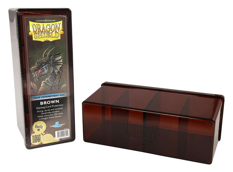 Krabička na karty Dragon Shield - 4 Compartment Box – brown