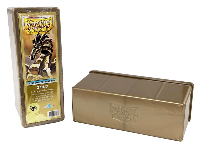 Krabička na karty Dragon Shield - 4 Compartment Box – gold