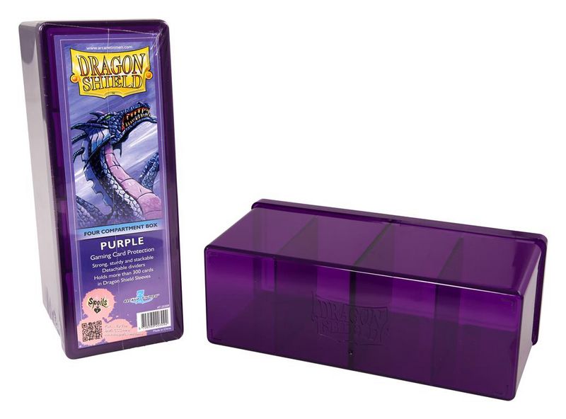 Krabička na karty Dragon Shield - 4 Compartment Box – purple