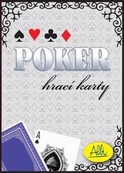 Poker – papierové karty modré