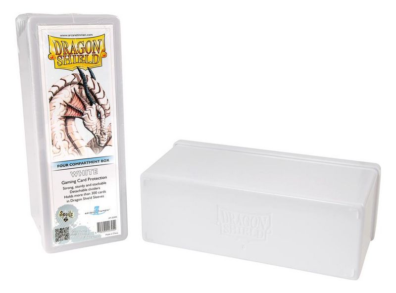 Krabička na karty Dragon Shield - 4 Compartment Box – white