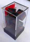 Kocka Set (7) - nepriehľadná - čierna,červená / black,red