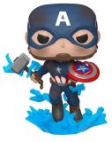 Funko POP: Avengers Endgame - Captain America w/ Broken Shield & Mjölnir 10 cm