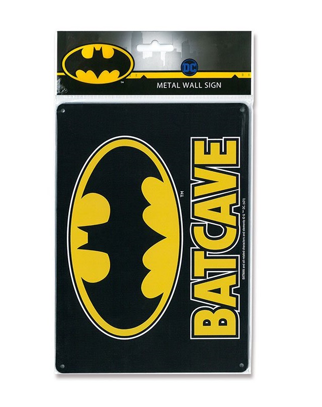 DROBNOSTI / MERCHANDISE | DC Comics Tin Sign Batcave 15 x 21 cm ...