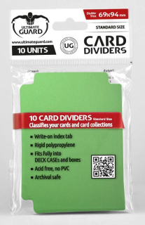 Deck Dividers Ultimate Guard (10) - Green - rozdeľovače kariet