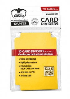 Deck Dividers Ultimate Guard (10) - Yellow - rozdeľovače kariet