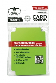 Deck Dividers Ultimate Guard (10) - Light Green - rozdeľovače kariet
