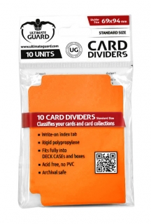 Deck Dividers Ultimate Guard (10) - Orange - rozdeľovače kariet