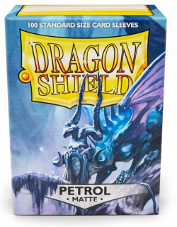 Obal Dragon Shield 100ks MATTE – modrý PETROL