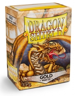 Obal Dragon Shield 100ks MATTE – zlatý GOLD