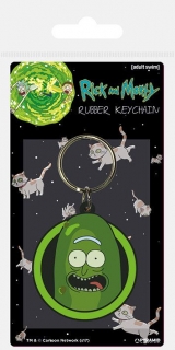 Kľúčenka Rick and Morty Rubber Keychain Pickle Rick 6 cm