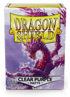 Obal Dragon Shield 100ks MATTE - Clear Purple