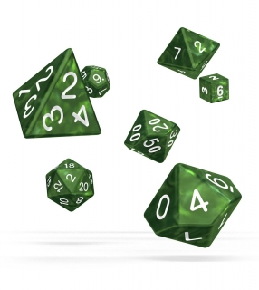 Kocka Set (7) - Oakie Doakie Dice RPG Set Marble - Green