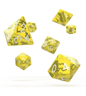 Kocka Set (7) - Oakie Doakie Dice RPG Set Translucent - Yellow