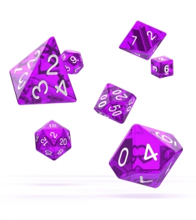 Kocka Set (7) - Oakie Doakie Dice RPG Set Translucent - Purple