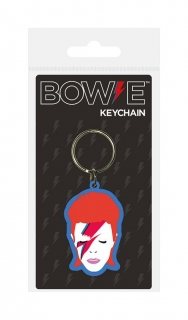 Kľúčenka David Bowie Rubber Keychain Aladdin Sane 6 cm
