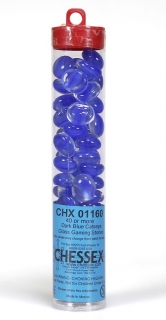 Kamienky Glass Stones (40/4“ tube) - Catseye Blue