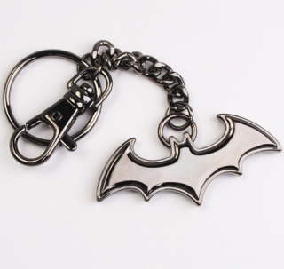 Kľúčenka - Batman Metal Key Ring Black Logo