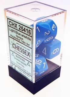 Kocka Set (7) - nepriehľadná - svetlomodrá,biela / light blue,white