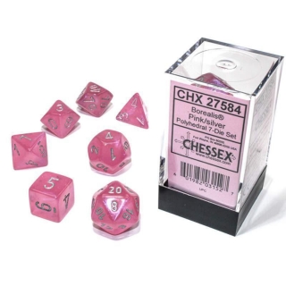 Kocka Set (7) - Borealis -  pink/silver Luminary