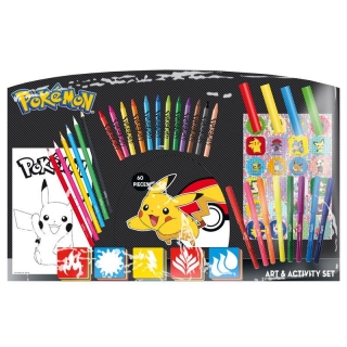 Sada farbičiek - Pokémon 60-Piece Art Set Pokémon