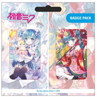Odznak - Hatsune Miku Pin Badges 2-Pack Set B