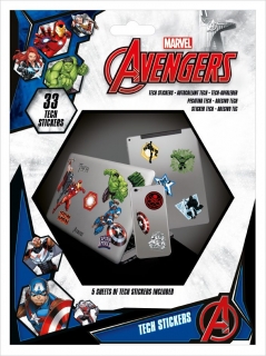 Nálepky Marvel Tech Sticker Pack Avengers Heroes