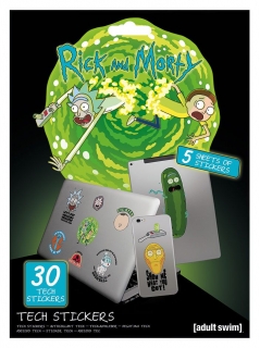 Nálepky Rick and Morty Tech Sticker Pack Adventures