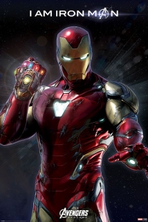 Plagát Avengers Endgame Poster I Am Iron Man 61 x 91 cm
