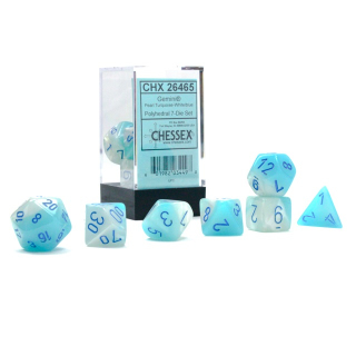 Kocka Set (7) - Gemini - Pearl Turquoise-White/Blue