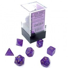 Kocka Set (7) - Mini Borealis - Royal Purple/Gold
