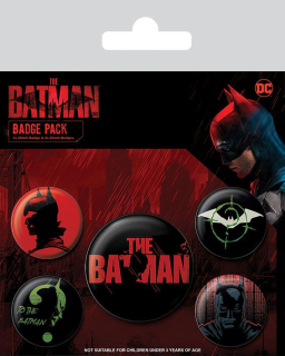 Odznak Batman Pin Badges 5-Pack
