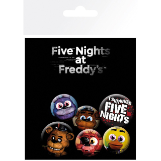 Odznak Five Nights at Freddy's Pin Badges 6-Pack