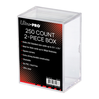 Krabička UltraPRO - na 250 kariet, plastová, priehľadná